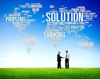 Solution Solve Problem Strategy Vision Decision Concept