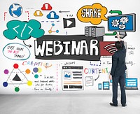 Webinar Web Seminar Technology Online Concept