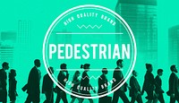 Pedestrian Walker Active Foot Traffic Tedious Boring Concept