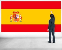 Businessman Spain National Flag Pride Concept