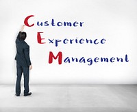 Customer Management Experience Meeting Concept