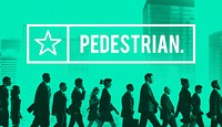 Pedestrian Traffic Walker Walking Active Boring Concept