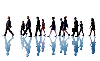 Business People Corporate Walking Team Concept