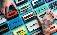 Cassette tape vintage style collection