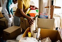 Black family moving in to new house