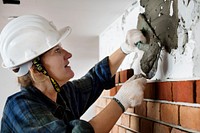 Plaster cement wall indoor construction