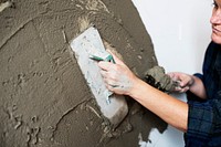 Plaster cement wall indoor construction