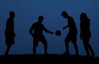Soccer Friends Team Active Sport Concept