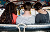 Group of tourists enjoying a tuk tuk ride