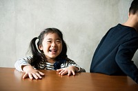 Cheerful japanese girl