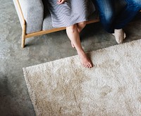 People sitting at living room 