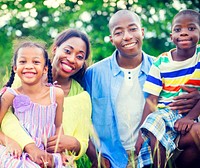 African Family Happiness Holiday Vacation Activity Concept 