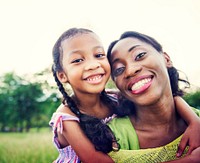 African American family enjoying quality time outdoors