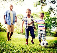 African Family Happiness Holiday Vacation Activity Concept