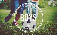 Boys Male Young Youth Children Buddies Concept