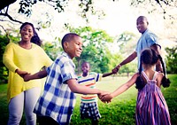 African Family Happiness Holiday Vacation Activity Concept 