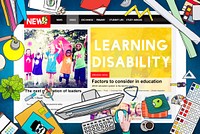 Kids Learning Disability News Feed Concept
