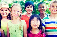 Group of Children Smiling Cheerful Concept