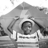 Kite Kid Child Casual Cheerful Leisure Outdoors Concept