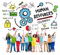 Human Resources Employment Job Teamwork People Celebration Concept