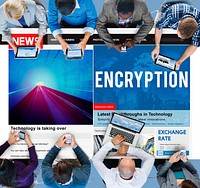 Encryption Entrance Information Key Asccess Cyber Concept