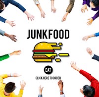 Junk Food Fast Food Unhealthy Obesity Concept