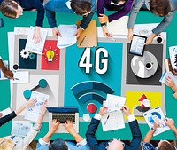 4G Technology Internet Communication Connection Concept