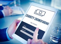 Charity Crowdfunding Financial Supporters Concept