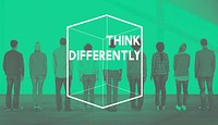 Creative Thinking Different Cube Graphic Concept