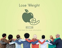 Lose Weight Balance Fitness Slim Diet Nutrition Concept