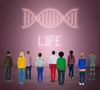 DNA Helix Life Science Graphic Concept