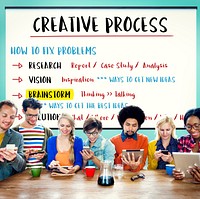 Creative Process Innovation Brainstorm Plan Concept