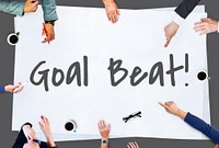 Goal Beat Aspiration Ambition Hopeful Aim Concept