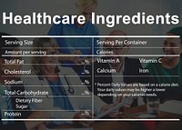 Healthcare Ingredients Welness Welbeing Nutrition Concept
