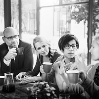 Group of People on Coffee Break