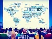Logistics Management Freight Service Production Concept