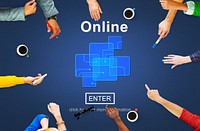 Online Internet Social Media Networking Connection Concept