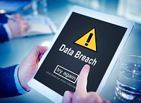 Data Breach Unsecured Warning Sign Concept