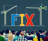 Fix Mechanical Repair Solution Technician Maintenance Concept