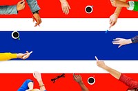 Thailand National Flag Government Freedom LIberty Concept