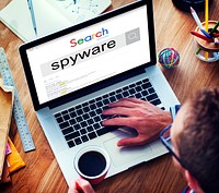 Spyware Virus Malware Spam Hacking Security System Concept