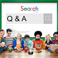 Q&A Frequently Asked Question Information Concept