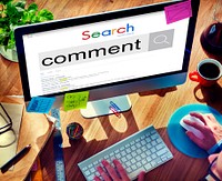 Comment Social Media Response Social Network Concept