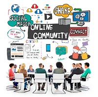 Online Community Social Networking Society Togetherness Concept