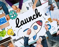 Launch Start up New Business Begin Concept