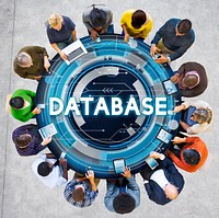 Database Cyber Information Trade Growth Concept