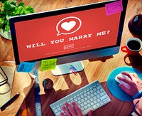 Will You Marry Me? Valantine Romance Heart Love Passion Concept
