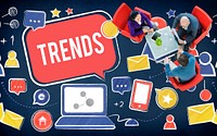 Trends Social Media Update Online Internet Concept