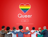 Queer LGBT Lesbian Gay Bisexual Transgender Concept