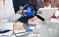 Hiring Human Resources Occupation Recruiting Concept